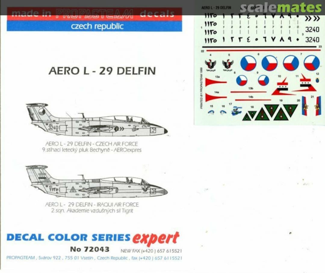 Boxart Aero L-29 Delfin 72043 Propagteam