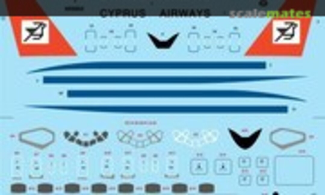 1:144 Cyprus Airways Douglas DC-8-52 (26 Decals 144-749)