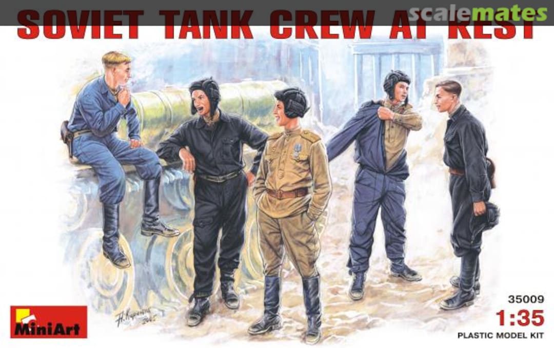 Boxart Tank Crew at Rest 35009 MiniArt