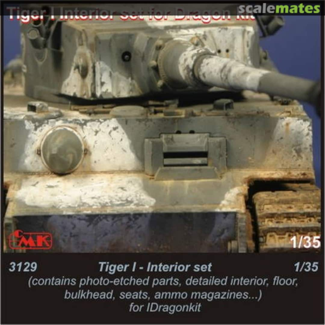 Boxart Tiger I - interior set 3129 CMK