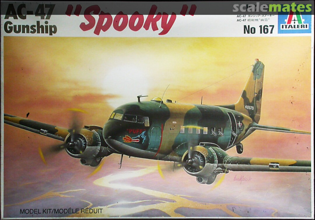 Boxart AC-47 Gunship "Spooky" 167 Italeri