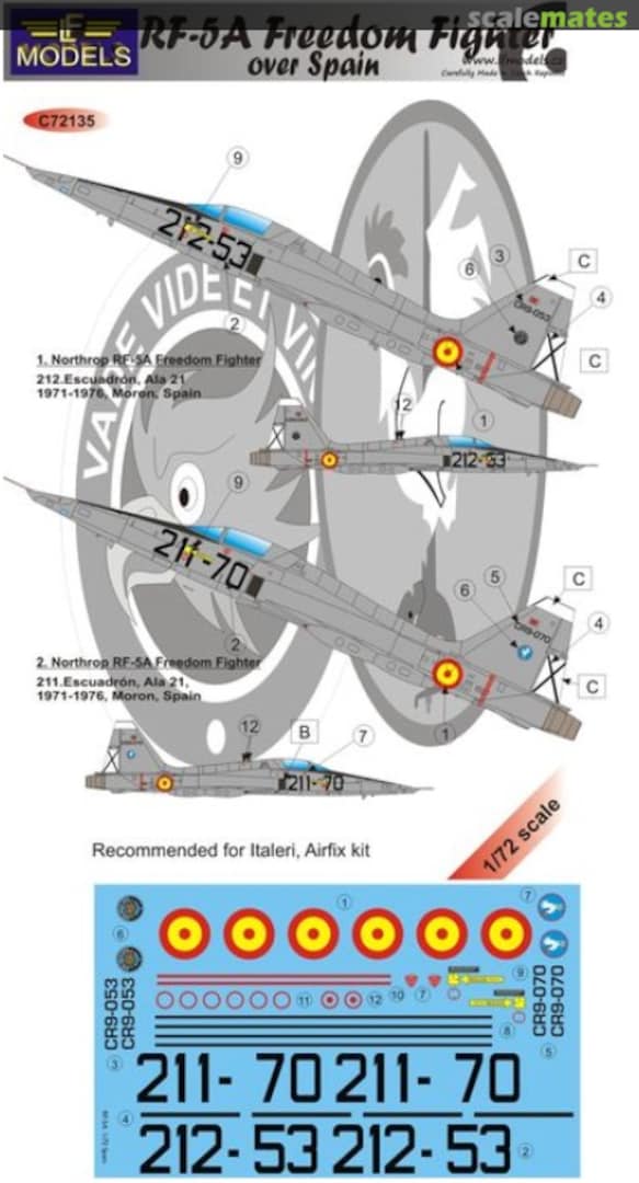 Boxart RF-5A Freedom Fighter C72135 LF Models