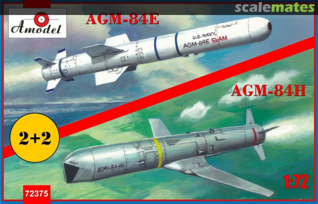 Boxart AGM-84E SLM & AGM-84H SLAM-ER 72375 Amodel