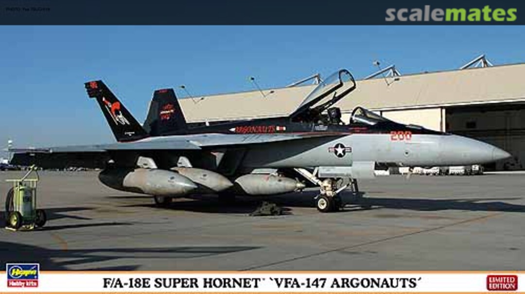 Boxart F/A-18E Super Hornet `VFA-147 Argonauts´ 01988 Hasegawa