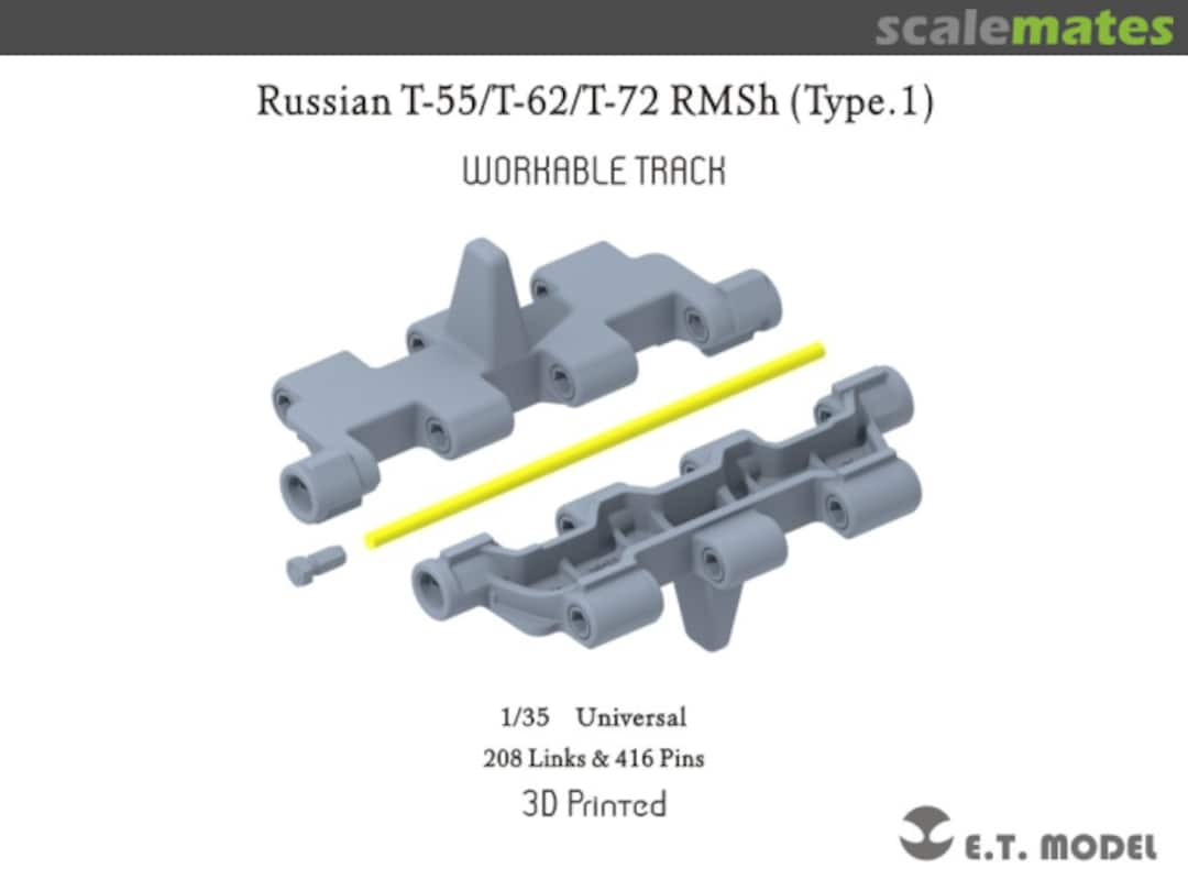 Boxart T-55/T-62/T-72 RMSh Workable Track Type.1 P35-053 E.T. Model