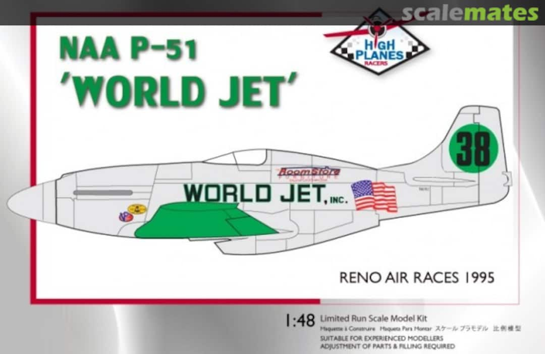 Boxart Mustang 'World Jet' Reno Air Races 1995 4801 High Planes Models