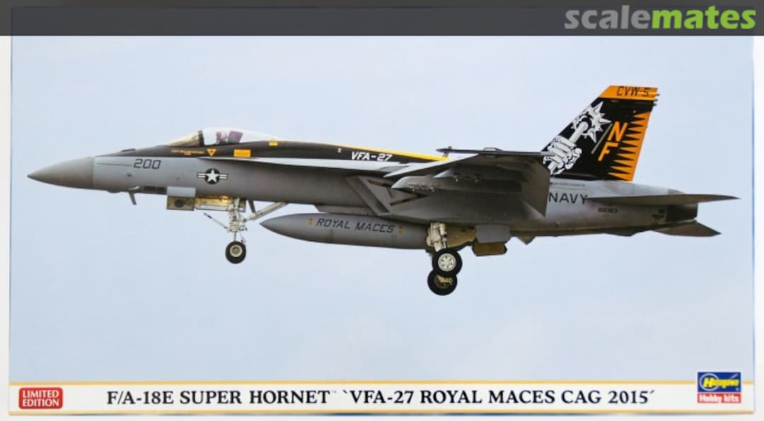 Boxart F/A-18E Super Hornet `VFA-27 Royal Maces CAG 2015´ 02178 Hasegawa