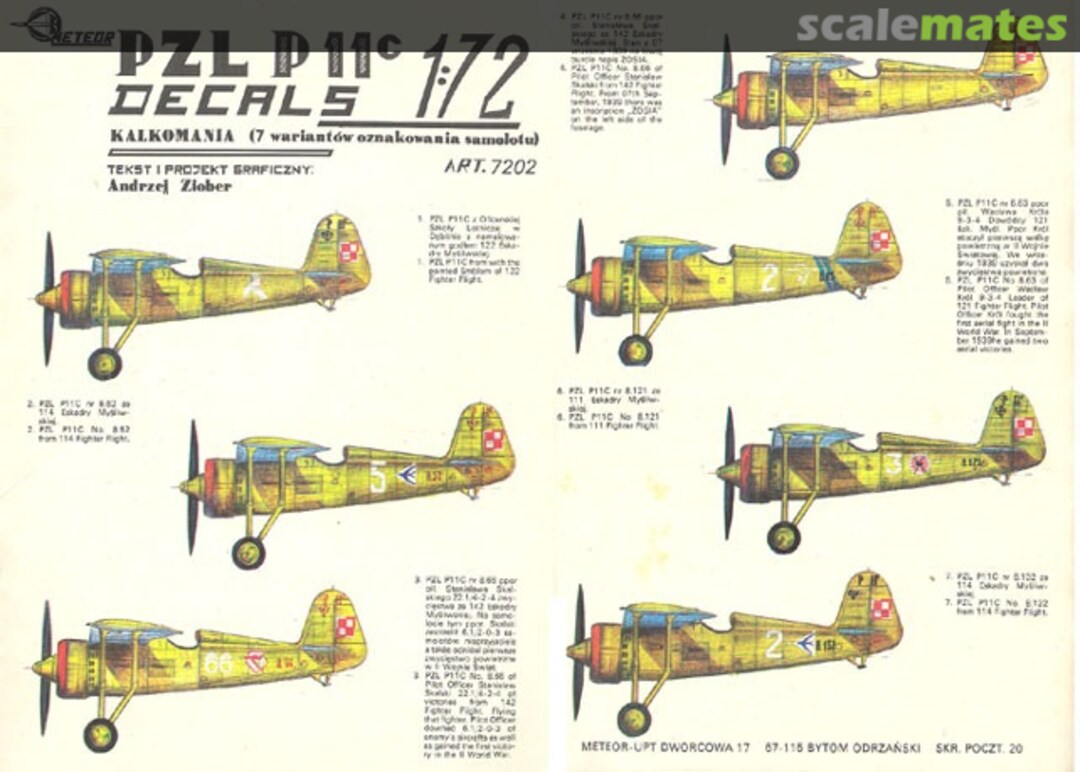 Boxart PZL P 11c 7202 Meteor-UPT