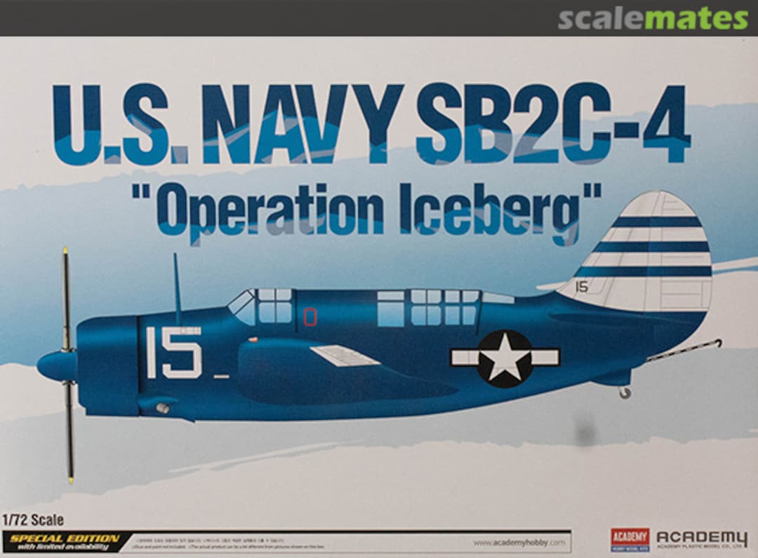 Boxart U.S. Navy SB2C-4 "Operation Iceberg" 12545 Academy