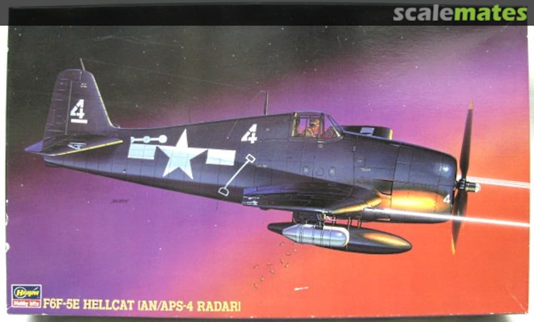 Boxart F6F-5E Hellcat (AN/APS-4 Radar) 08101 Hasegawa