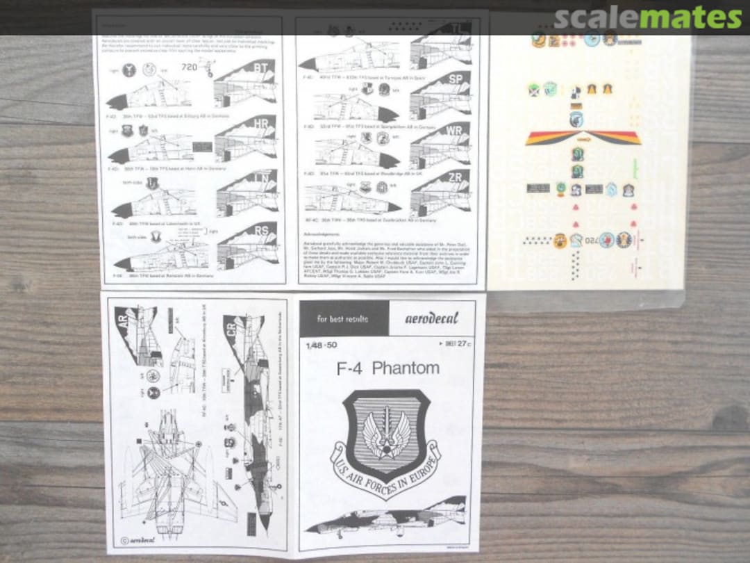 Boxart F-4 Phantom in Europe 27C Aerodecal