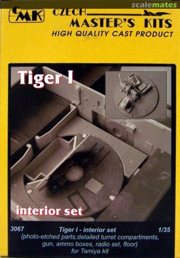 Boxart Tiger I - interior set 3067 CMK