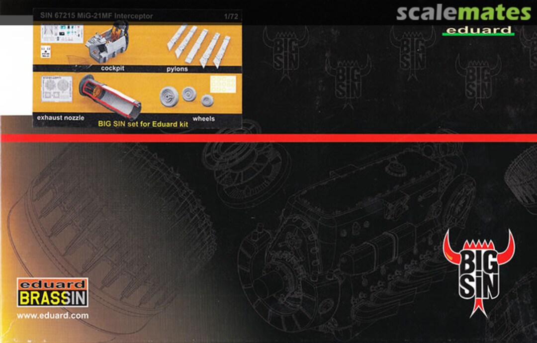 Boxart MiG-21MF Interceptor SIN67215 Eduard