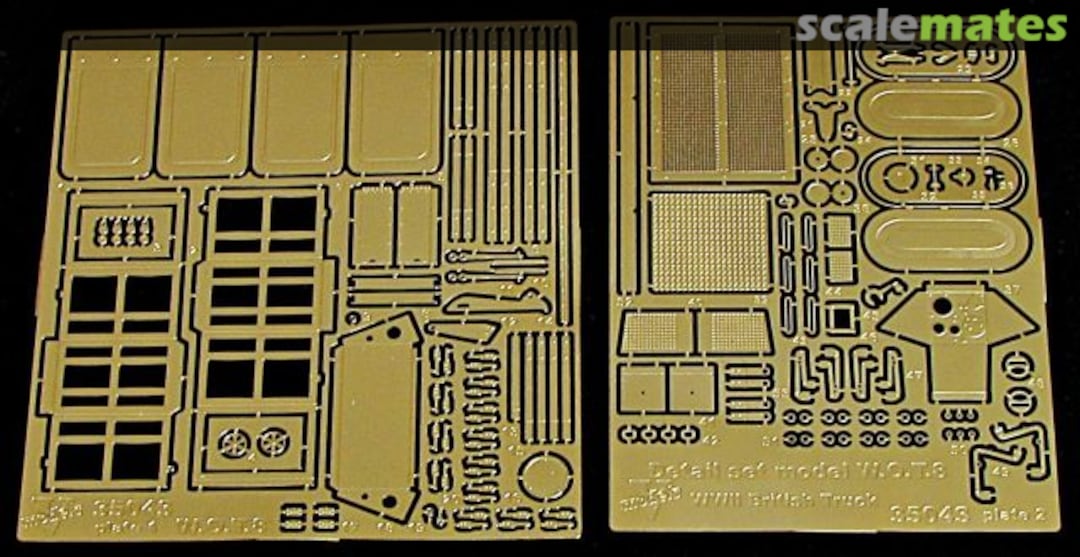 Boxart Detail set for Model W.O.T. 8, WWII British Truck (ICM) 35043 Vmodels