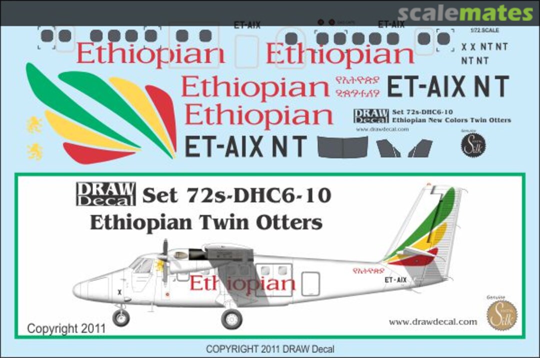 Boxart de Havilland Canada DHC-6 Twin Otter 72-DHC6-10 Draw Decal