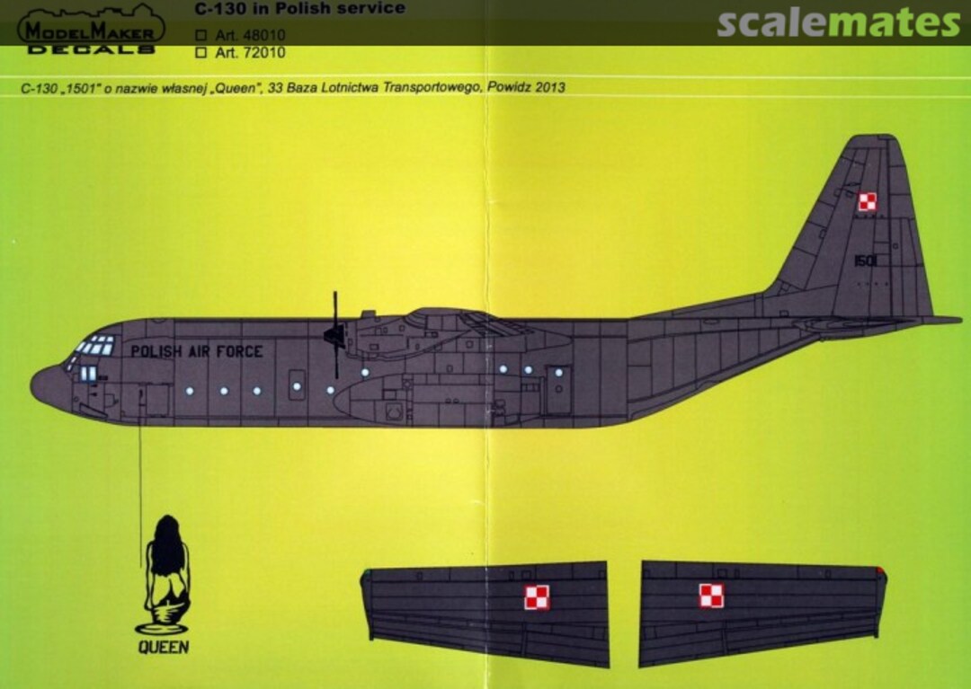 Boxart C-130 Hercules in Polish service D72010 ModelMaker