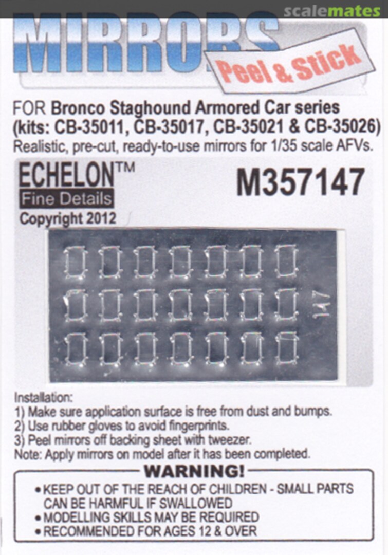 Boxart Staghound AC Series Mirrors M357147 Echelon Fine Details