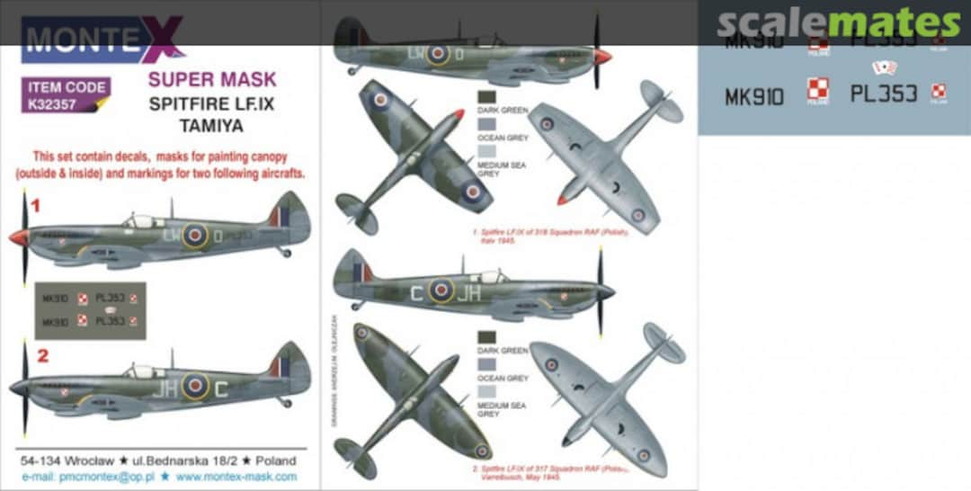 Boxart Spitfire LF Mk.IX K32357 Montex