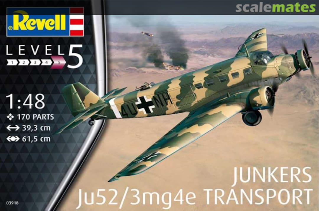 Boxart Junkers Ju 52/3mg4e Transport 03918 Revell