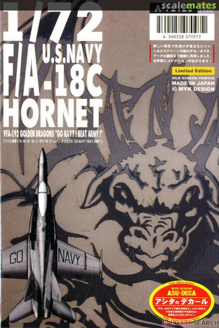 Boxart U.S. Navy F/A-18C Hornet  A-72126 MYK Design