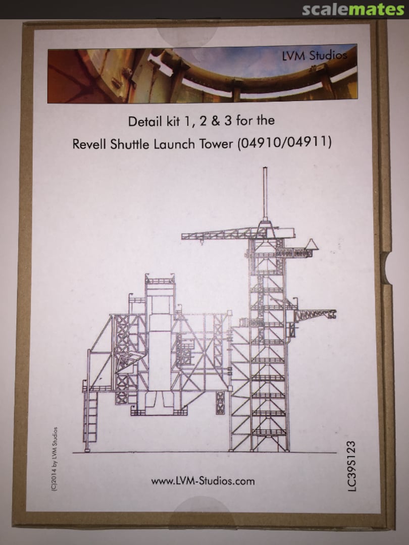 Boxart Detail Kit 1, 2 & 3 for the Revell Shuttle Launch Tower LC39S123 LVM Studios