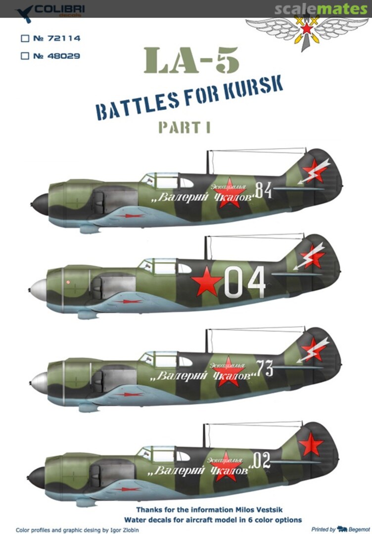 Boxart LA - 5 Battles for Kursk part 1 48029 Colibri Decals