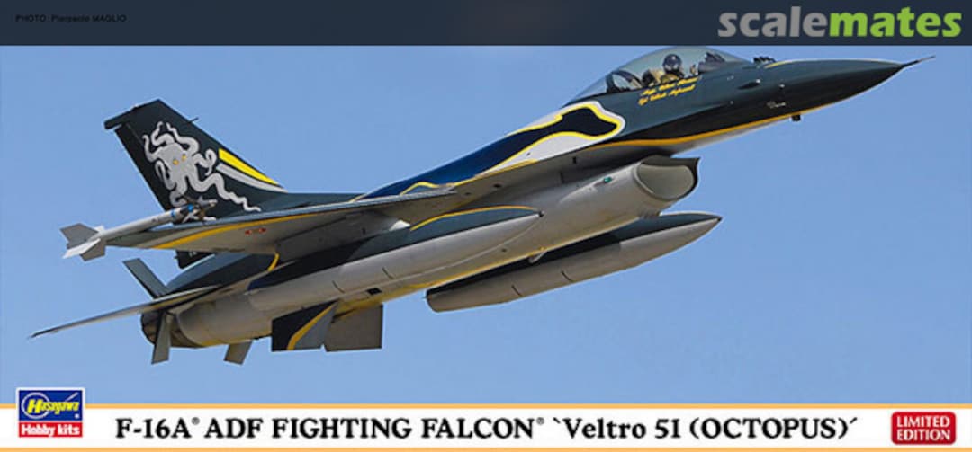 Boxart F-16A ADF Fighting Falcon `Veltro 51 (Octopus)´ 01997 Hasegawa