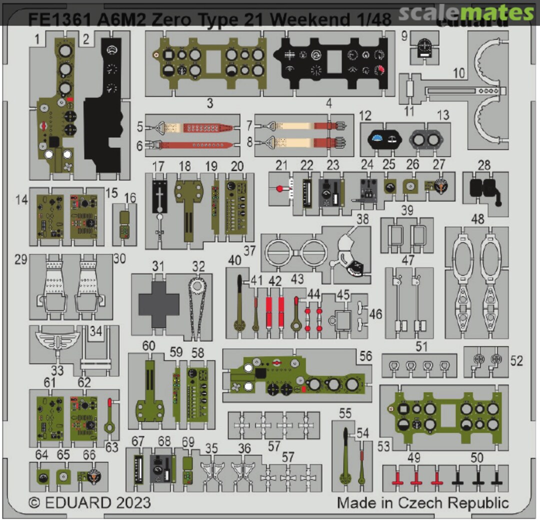 Boxart A6M2 Zero Type 21 Weekend FE1361 Eduard
