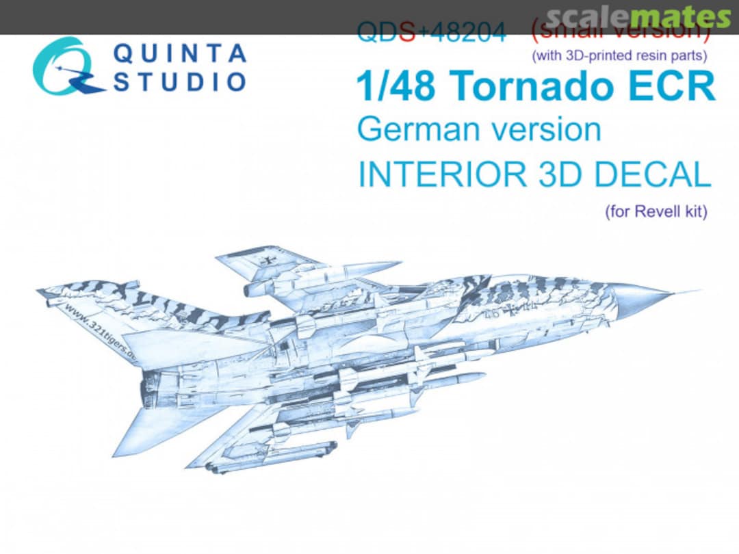 Boxart Tornado ECR German version interior 3D decal (small version) (with 3D-printed resin parts) QDS+48204 Quinta Studio