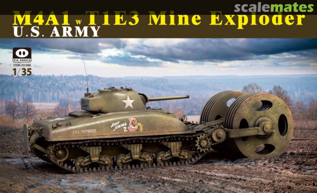 Boxart M4A1 w T1E3 Mine Exploder 35-006 Pig Models