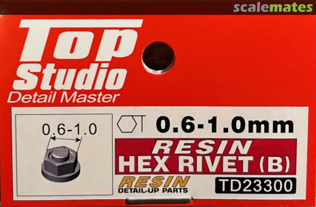 Boxart Hex rivet 0.6 mm to 1 mm (Type B) TD23300 Top Studio