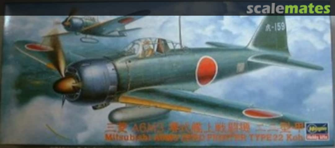 Boxart Mitsubishi A6M3 Zero Fighter Type 22 koh 52078 Hasegawa