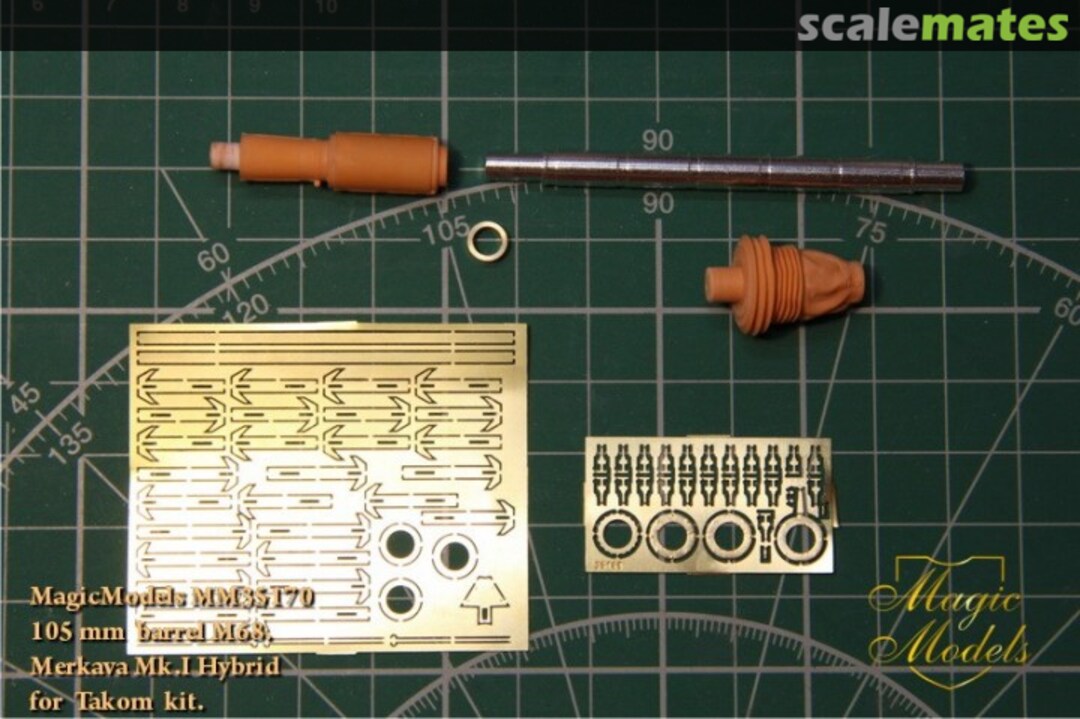 Boxart 105 mm barrel M68. Merkava Mk.I Hybrid MM35170 Magic Models