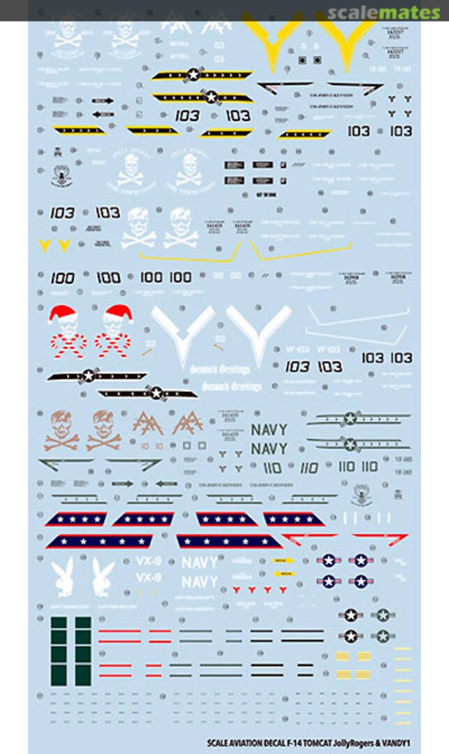 Boxart F-14B & D Tomcat Decal VF-103 & VX-9 DC-5 Modelkasten