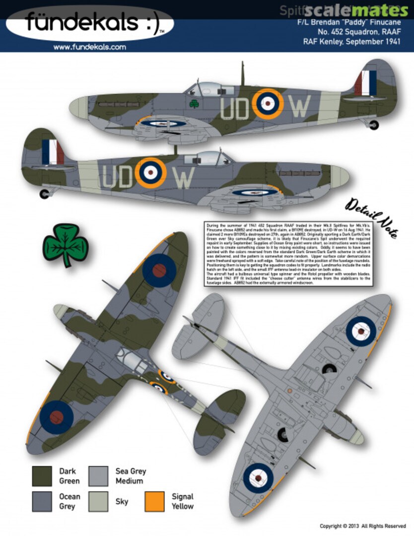 Boxart Spitfire Mk.Vb. AB852 48-A05 fündekals