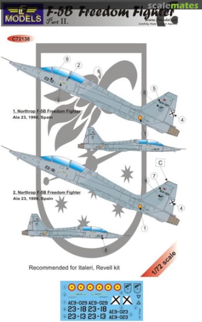 Boxart F-5B Freedom Fighter C72138 LF Models