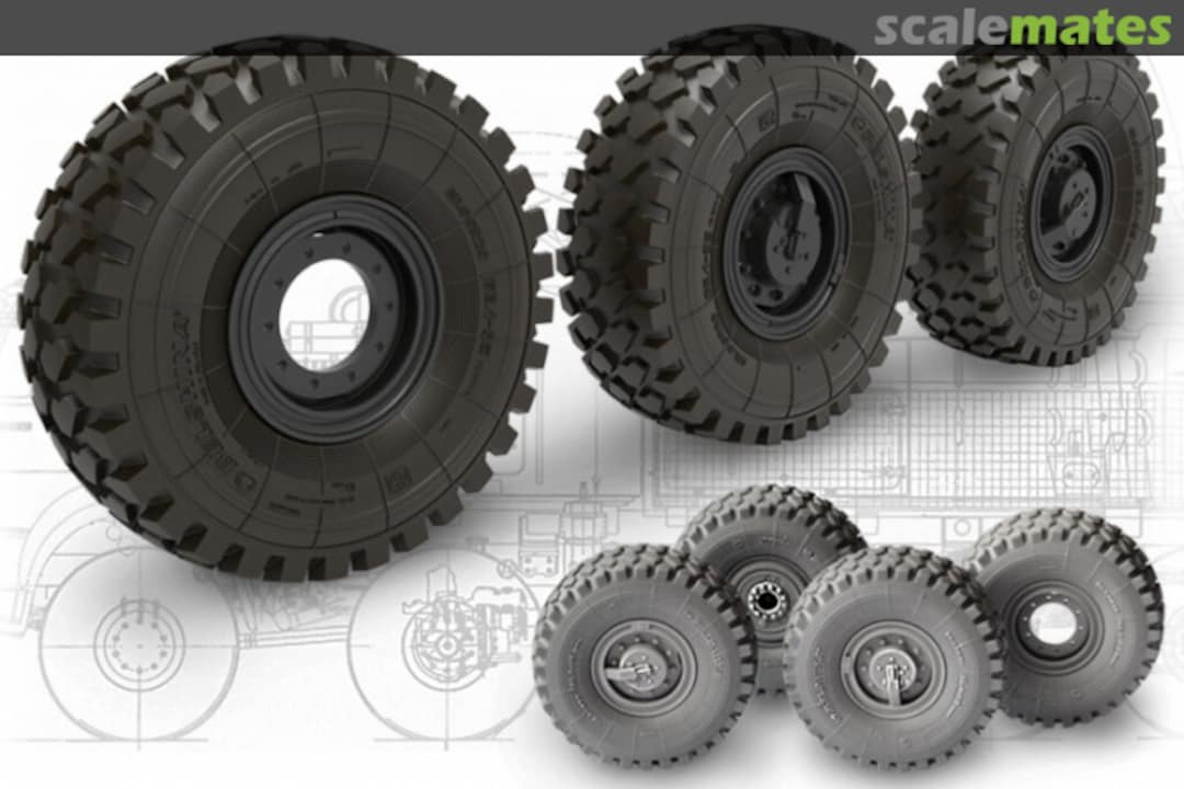 Boxart Sagged wheel set for Pantsir S1 Air Defense missile gun system SA-22 B35189 Miniarm