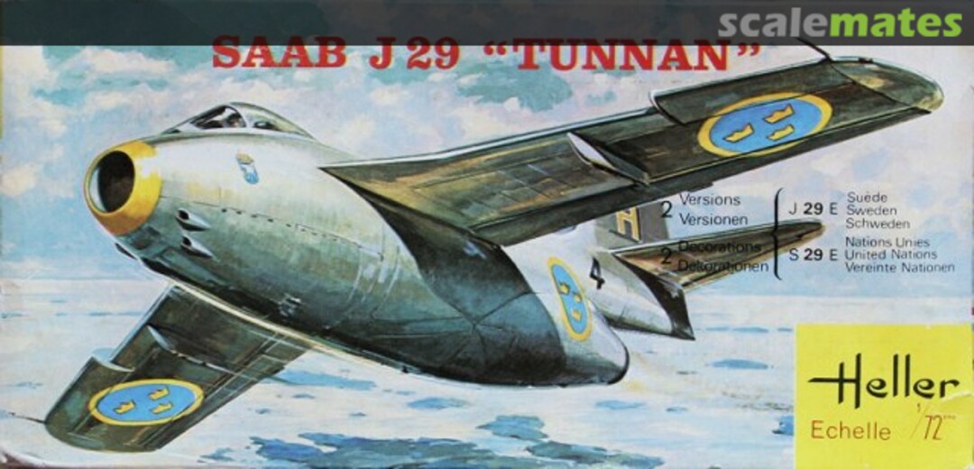 Boxart SAAB J 29 "Tunnan" 260 Heller