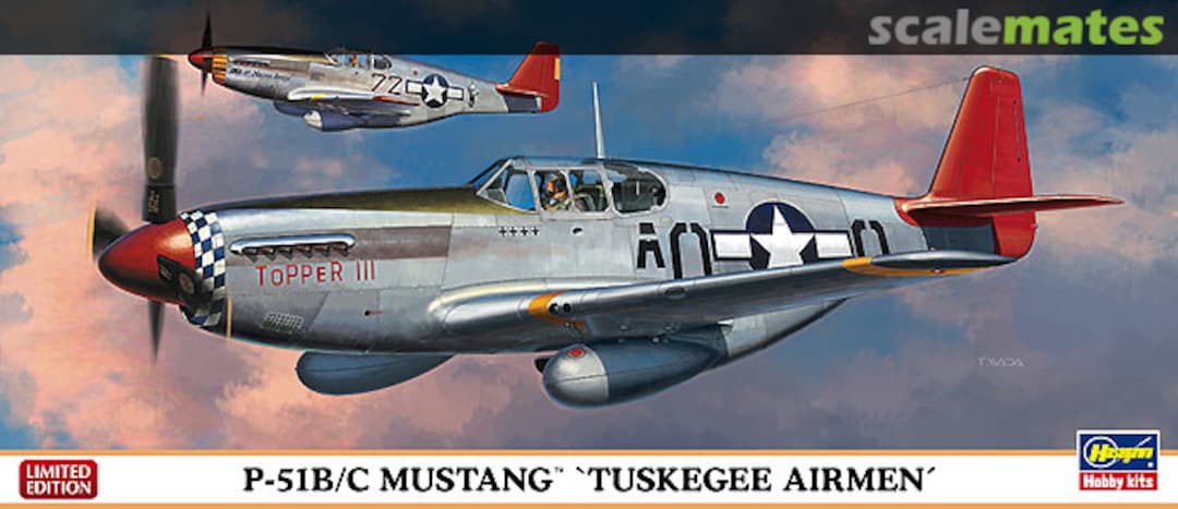 Boxart P-51B/C Mustang `Tuskegee Airmen´ 01957 Hasegawa