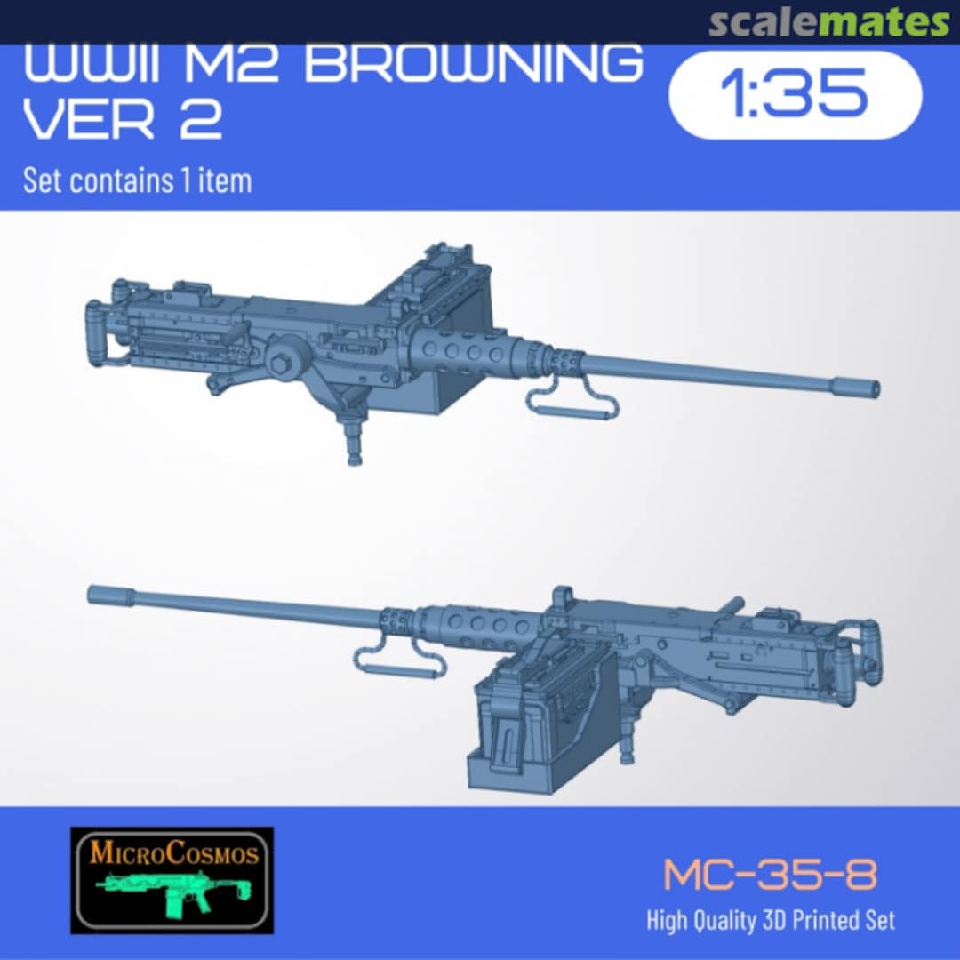 Boxart M2 Browning Ww2 Ver 2 MC-35-8 3D MicroCosmos