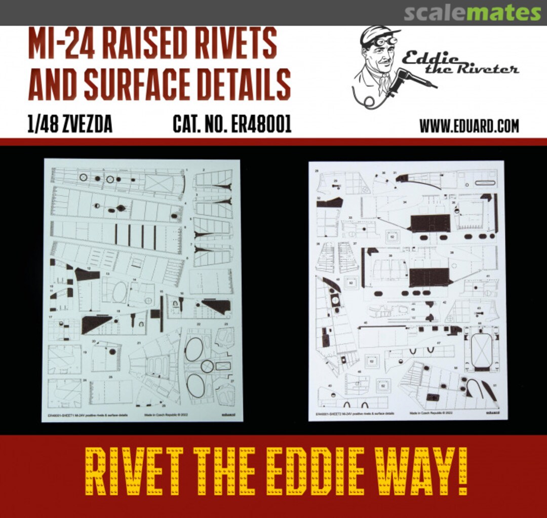 Boxart Mi-24V Positive Rivets & Surface Details ER48001 Eduard