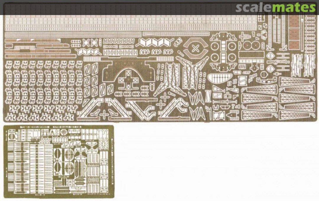 Contents Photo-Etched Parts for RN Aircraft carrier Illustrious-class PE330 Pit-Road