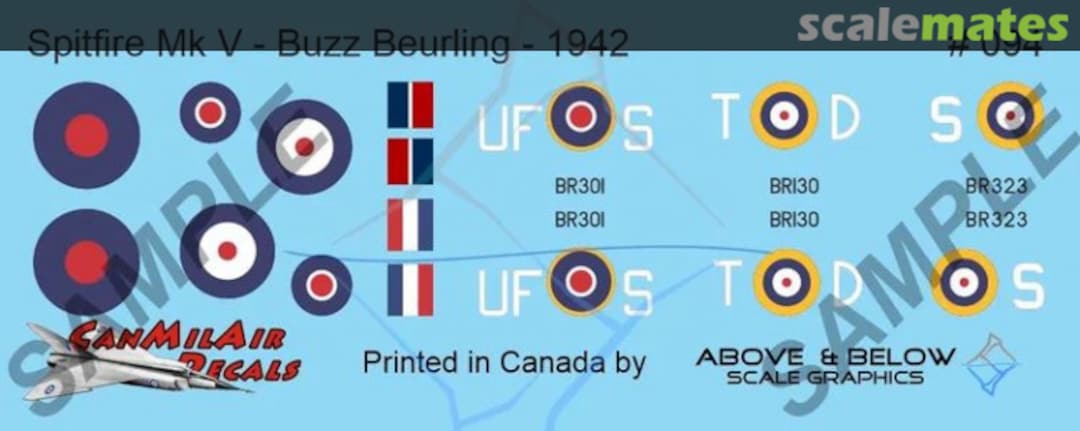 Boxart Spitfire Mk V 094 Above & Below Graphics