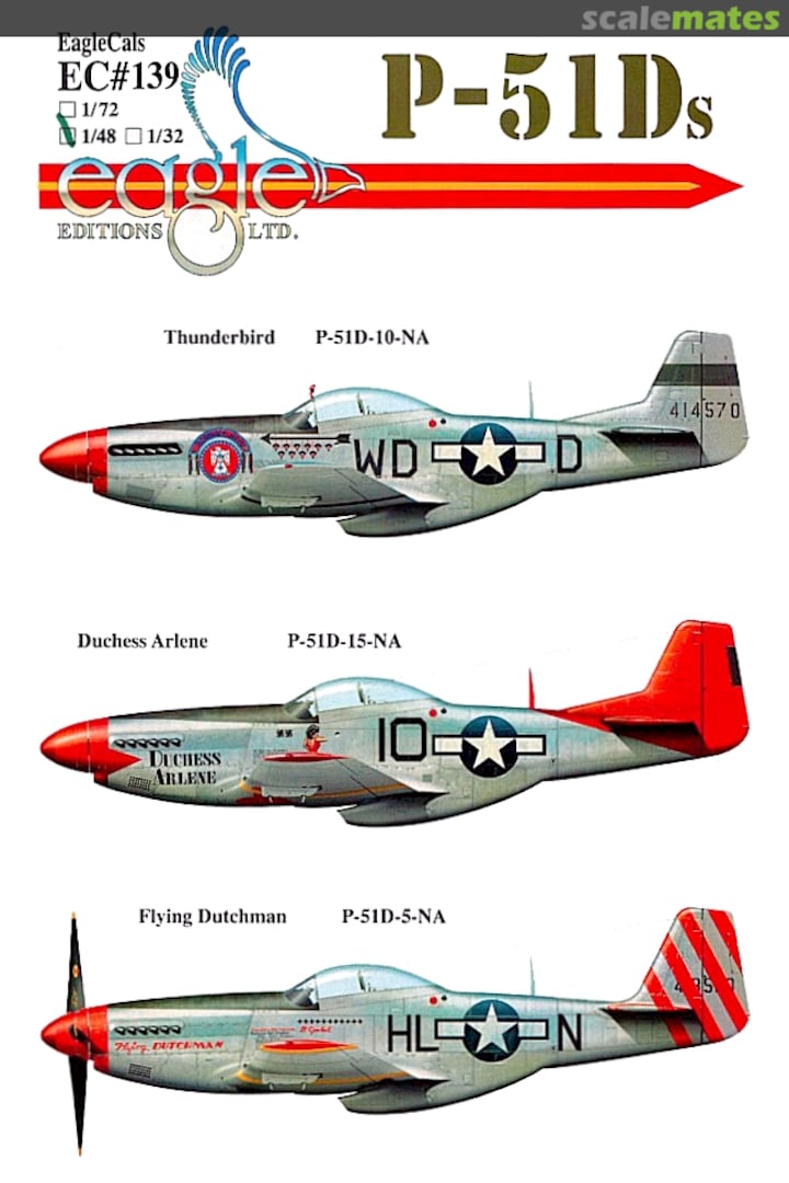 Boxart P-51Ds EagleCals EC48-139 Eagle Editions