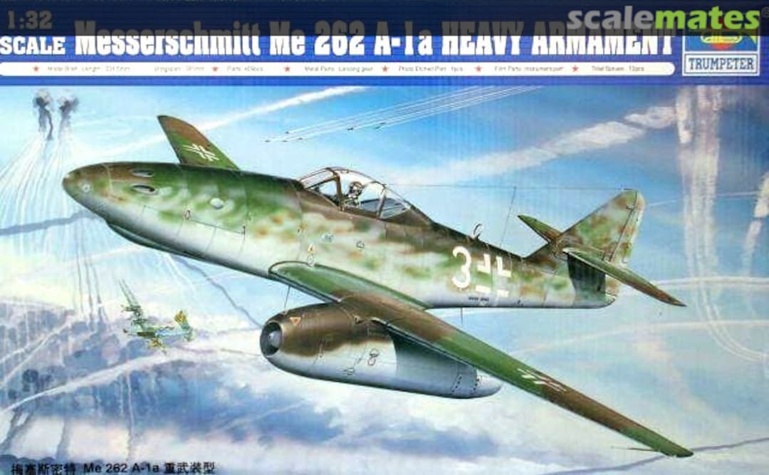 Boxart Messerschmitt Me 262 A-1a Heavy Armament 02260 Trumpeter