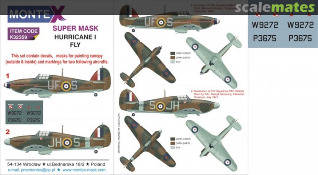 Boxart Hawker Hurricane Mk. I K32359 Montex