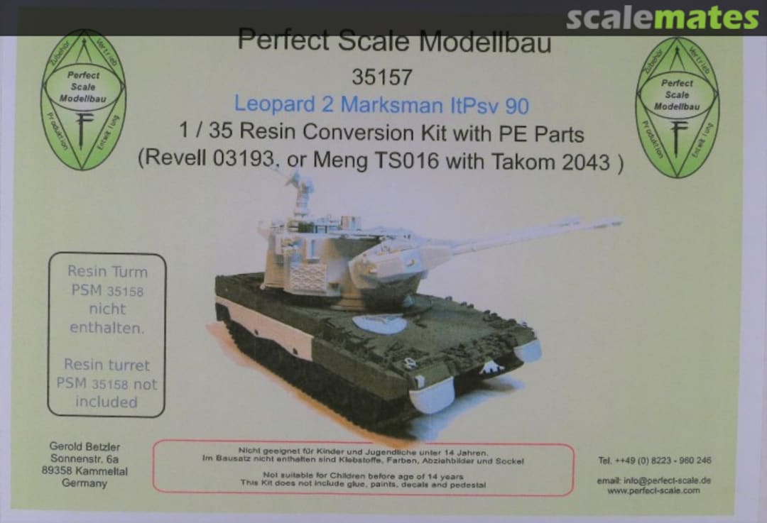 Boxart Leopard 2 Marksman ltPsv 90 35157 Perfect Scale Modellbau