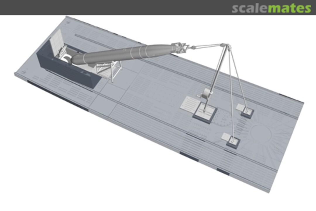 Boxart U-Boot IX Bow Torpedo w/Loading Winch and Cart N72019 CMK