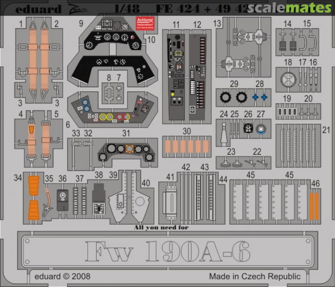 Boxart Fw 190A-6 interior S.A. FE424 Eduard