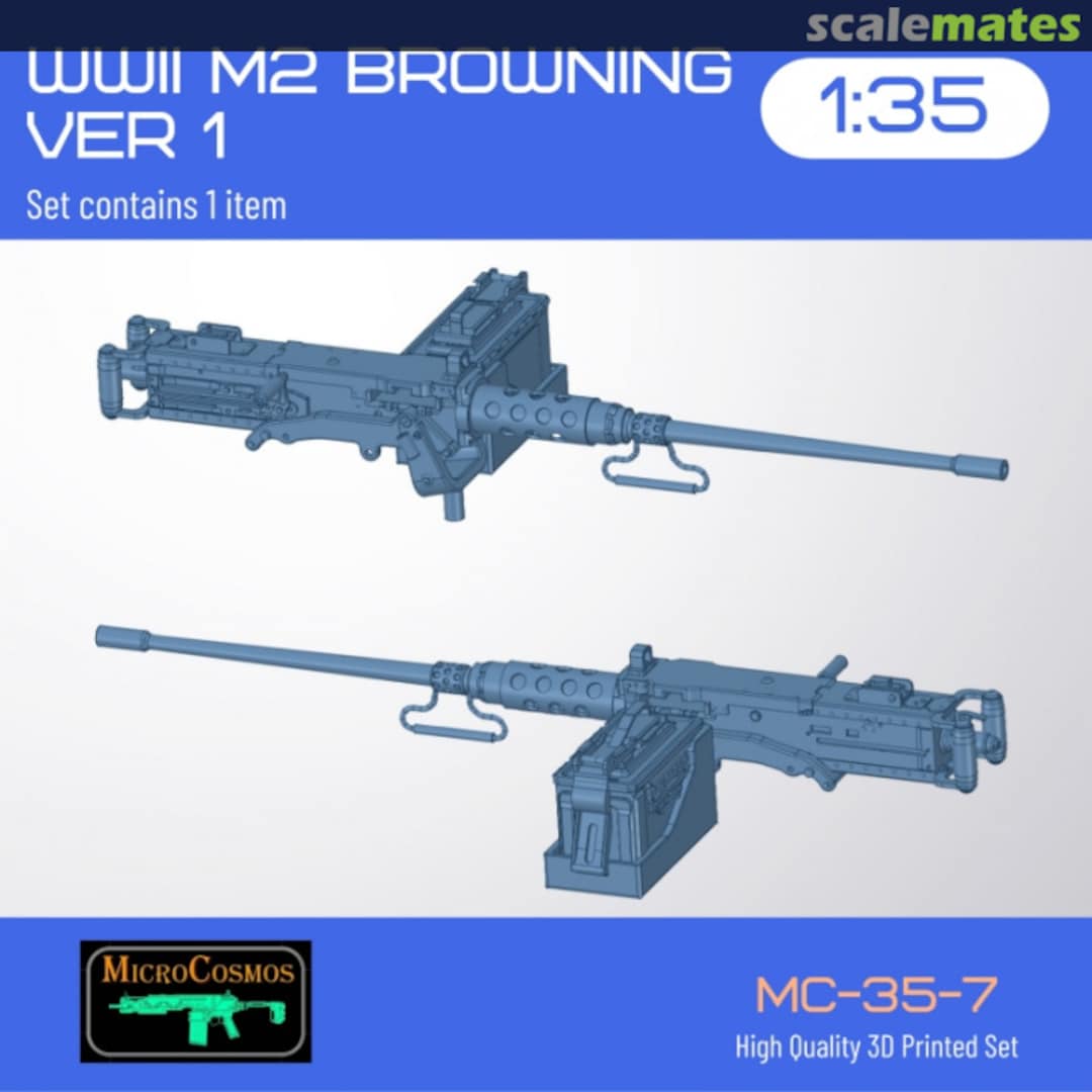 Boxart M2 Browning Ww2 Ver 1 MC-35-7 3D MicroCosmos